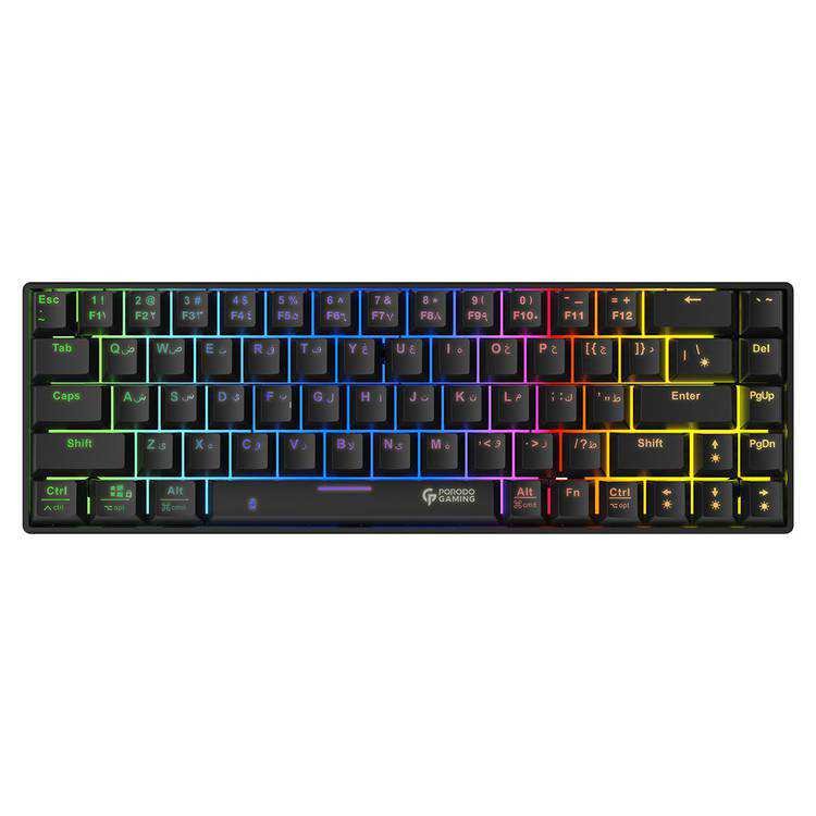 Gaming Keyboard (Mechanical ) with Wired and Bluetooth ( English / Arabic )
