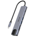 Porodo 7in1 Aluminum USB-C Hub 4K HDMI 100W Power Deliver