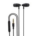 Porodo Blue Stereo Earphones with Aux Connector 3.5mm - Black