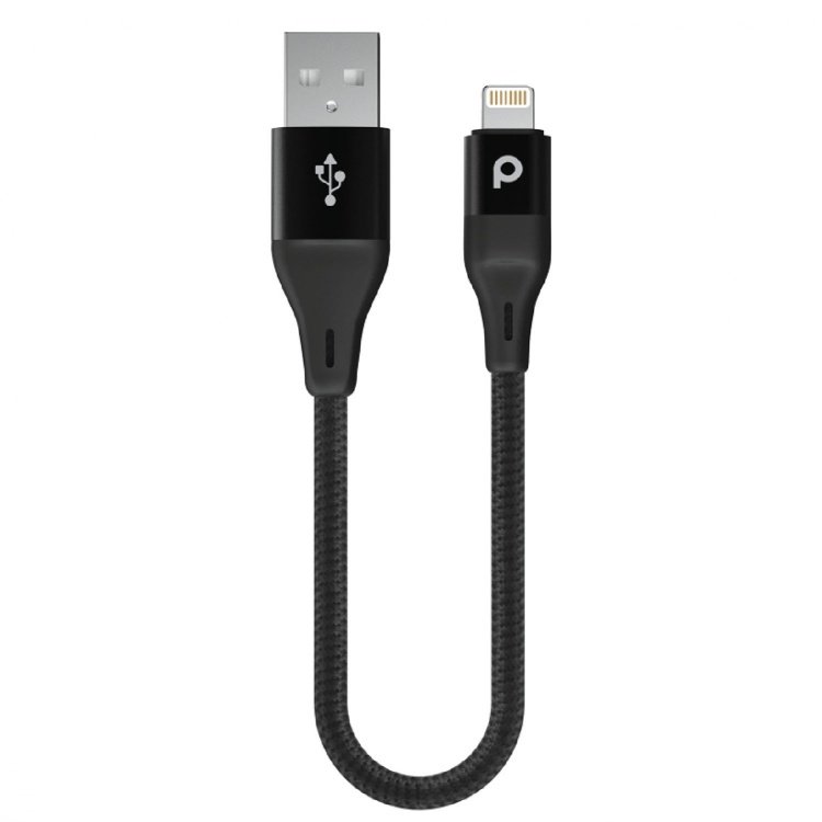 Aluminum Braided Lightning Cable 0.25M 2.4A