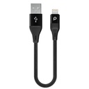 Aluminum Braided Lightning Cable 0.25M 2.4A