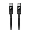 Aluminum Braided Type C Cable 2.2M 3A