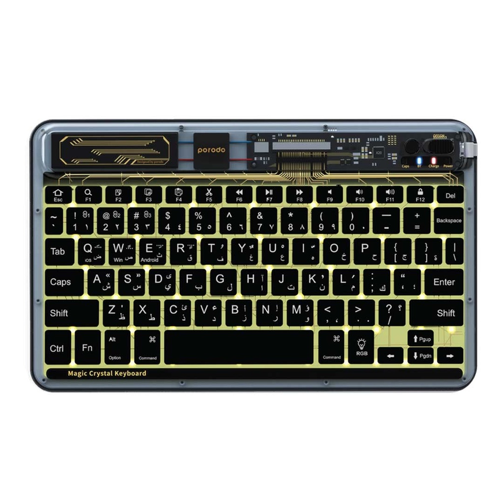 Porodo Crystal Shell Ultra-Slim Keyboard
