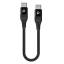 Braided Type C to Type C Cable 0.25M 60W (Aluminum)