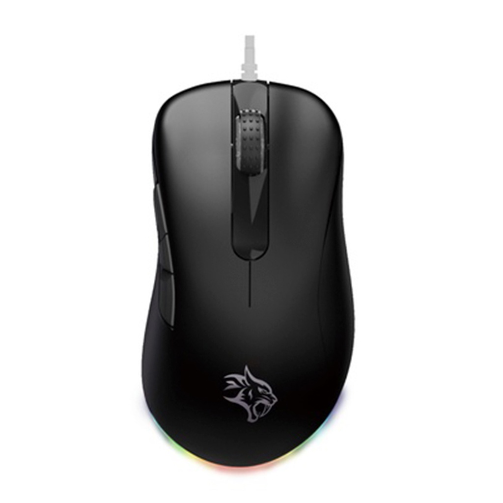 Porodo Gaming BlackHawk 8D Wired Gaming Mouse PWM3389 Sensor with TTC Switch - Black