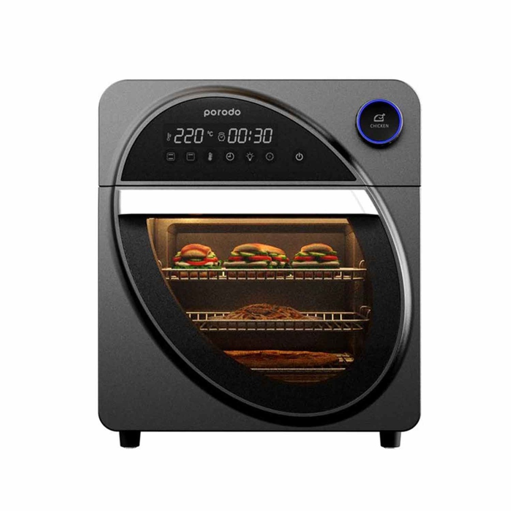 Porodo Lifestyle Dual Mode Touch Control Air Fryer & Oven With Advanced Air-Flow Circulation 14.5L