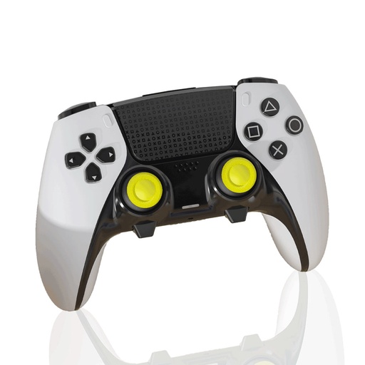 Porodo Gaming PS5 Edge Controller 6in1 Thumb Stick Caps + Back Buttons combo (Yellow)