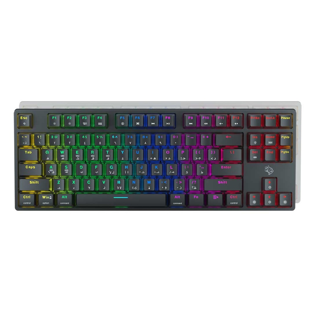 Porodo Gaming 3in1 Wireless Mechanical Keyboard TKL Gateron Switch