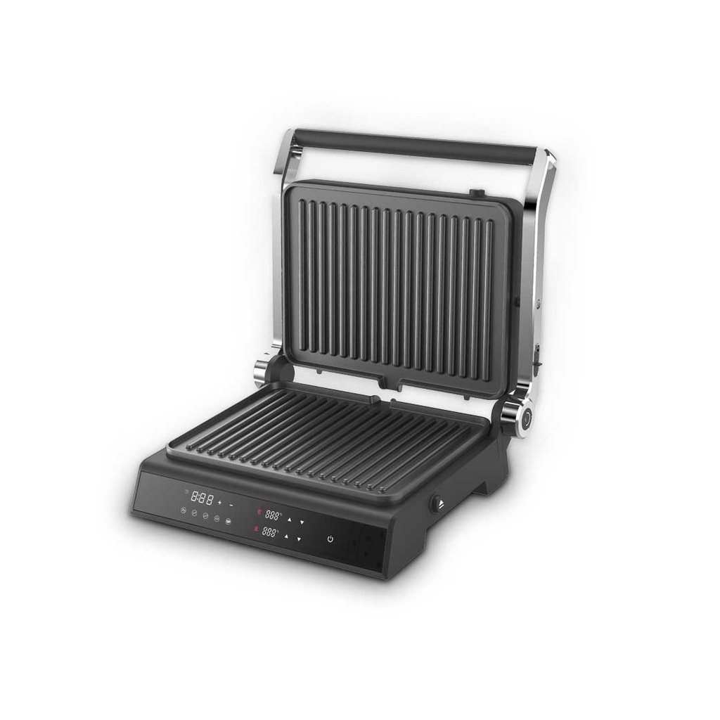 Porodo LifeStyle Glasstop Digital Grill with Removable Grill Plate - Black