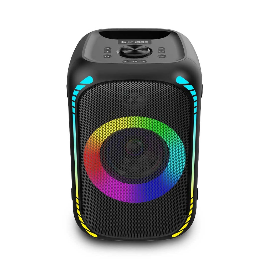 Porodo Soundtec Party Speaker 200W with 5.25" Woofer 2" Tweeter and FM - Black
