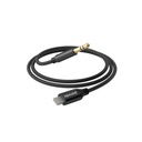 Porodo Braided Aluminum Lightning to 3.5mm AUX Cable 1.2M
