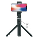 Porodo Bluetooth Selfie Stick with Tripod Stand & Detachable Remote Shutter - Black