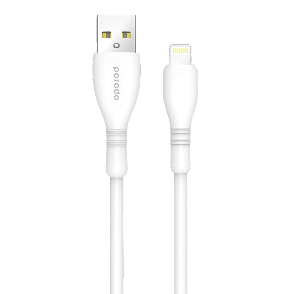 Porodo Blue USB-A To Lightning Durable Fast Charge & Data Cable 
1.2m/4ft