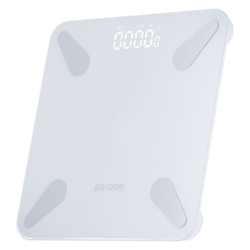 Porodo Lifestyle Bluetooth Smart Body Scale (White)