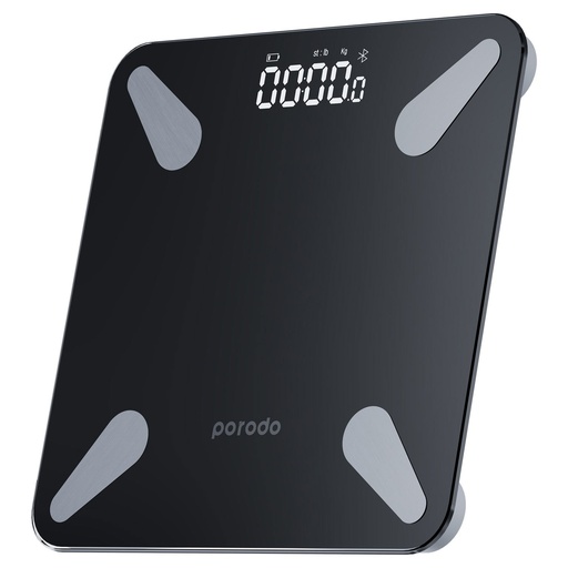 Porodo Lifestyle Bluetooth Smart Body Scale (​Black)