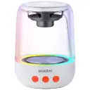 Porodo Soundtec Crystal-Glow Mini Bluetooth Speaker with TWS Pairing & Hands-Free Calls - White