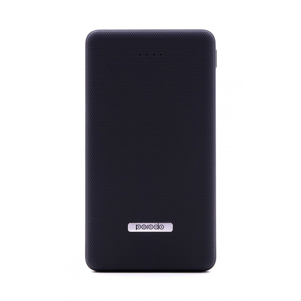 Porodo Dual USB Power Bank 10000mAh with Rubberised Surface 