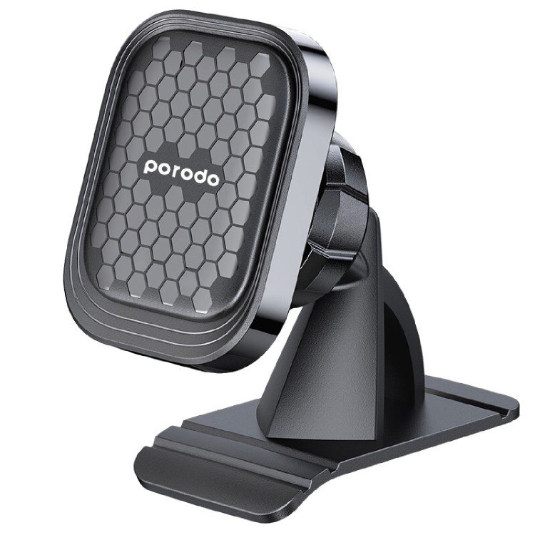 Porodo Magnetic Dash Mount Cell Phone Holder 360 Degree Rotation