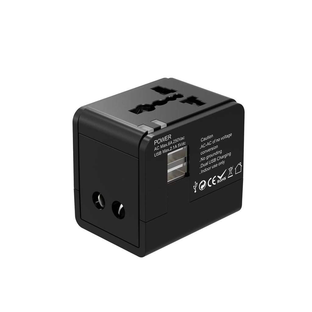Porodo Blue Dual USB Universal Charger 