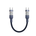 Porodo Braided 60W PD C to C Fast Charging Cable with Transparent Head 35cm