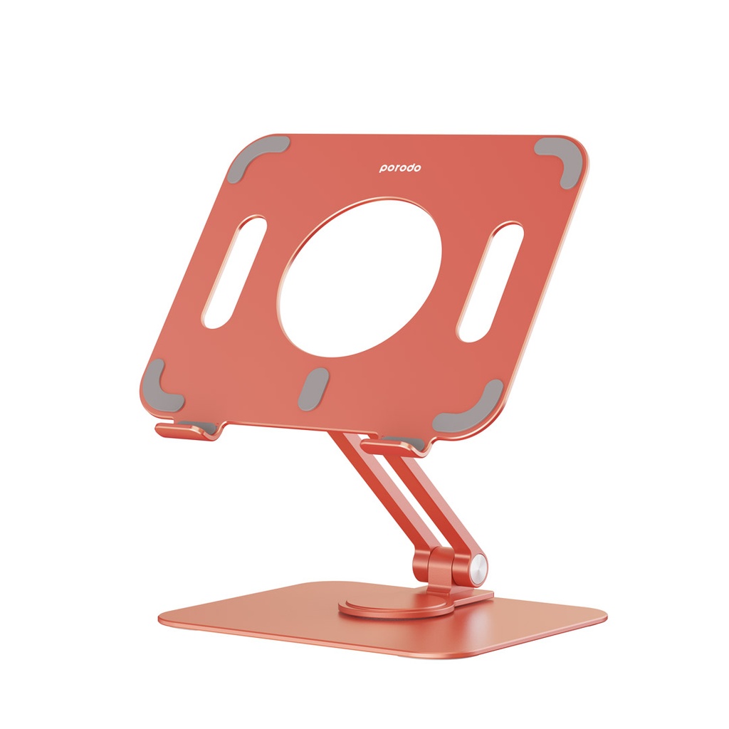 Porodo Alum. Alloy Holder Angle Adjustable And Rotatable Tablet Stand