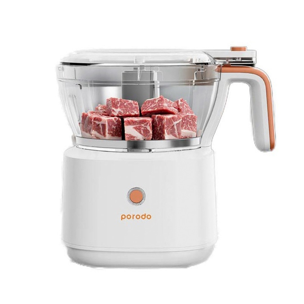 Porodo Lifestyle 88W 4in1 Mini Food Processor - White