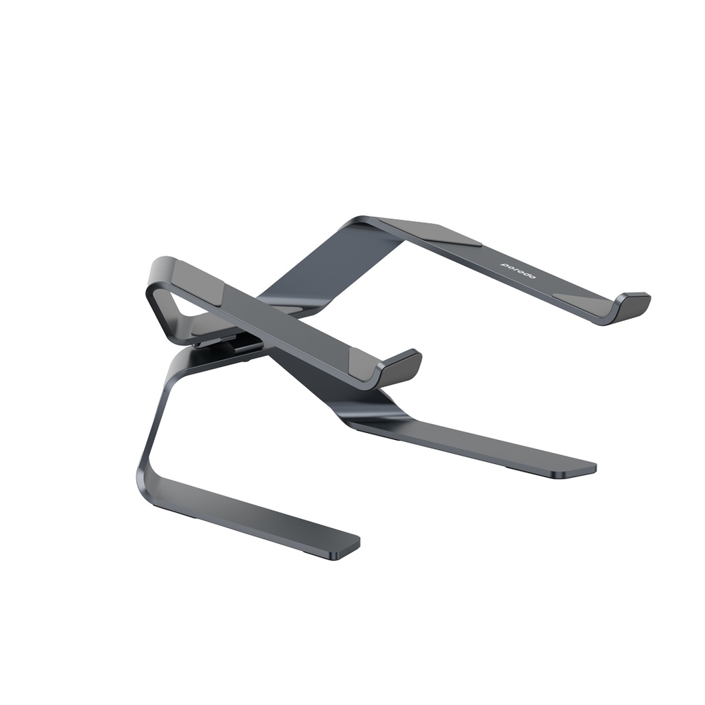 Porodo Alum. alloy 360% Rotatable and Adjustable Laptop Stand - Grey