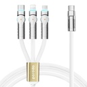 Porodo PD100W Three-in-one Cable 180 Degrees Rotation: 1.2M