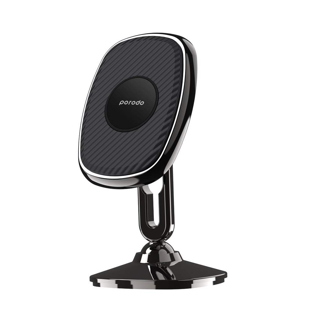 Porodo Stereoscopic Rotation Magnetic Car Mount - Black
