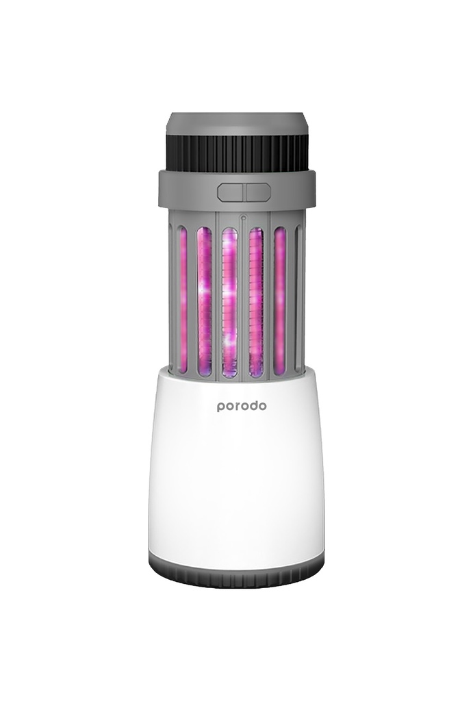 Porodo LifeStyle Outdoor 5W Lamp with Mosquito Zapper - Black/Grey