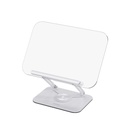 Porodo Transparent 360% Rotatable and Angle Adjustable Tablet Stand - White