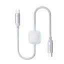 Porodo 2 in 1 USB-C to USB-C 60W Cable with Wireless Watch Charger 1.2M - White