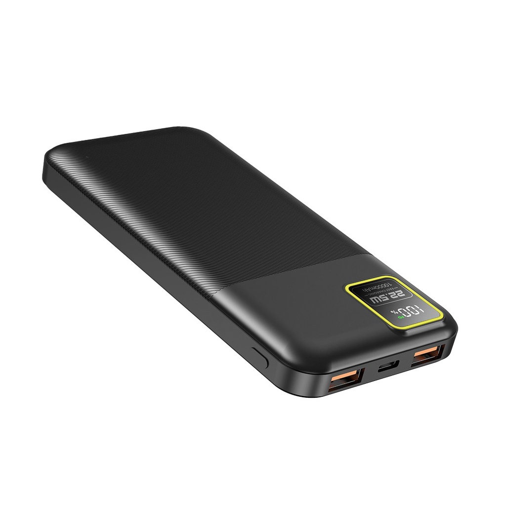 Porodo Blue 10000mAh/22.5W Quick Charge Power Bank Dual USB-A Output
