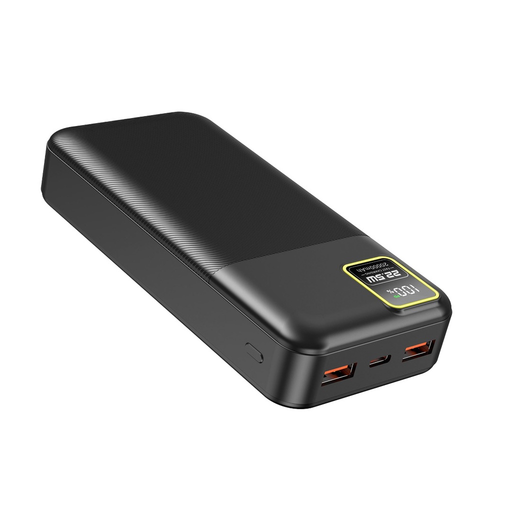 Porodo Blue 20000mAh/22.5W Quick Charge Power Bank Dual USB-A Output
