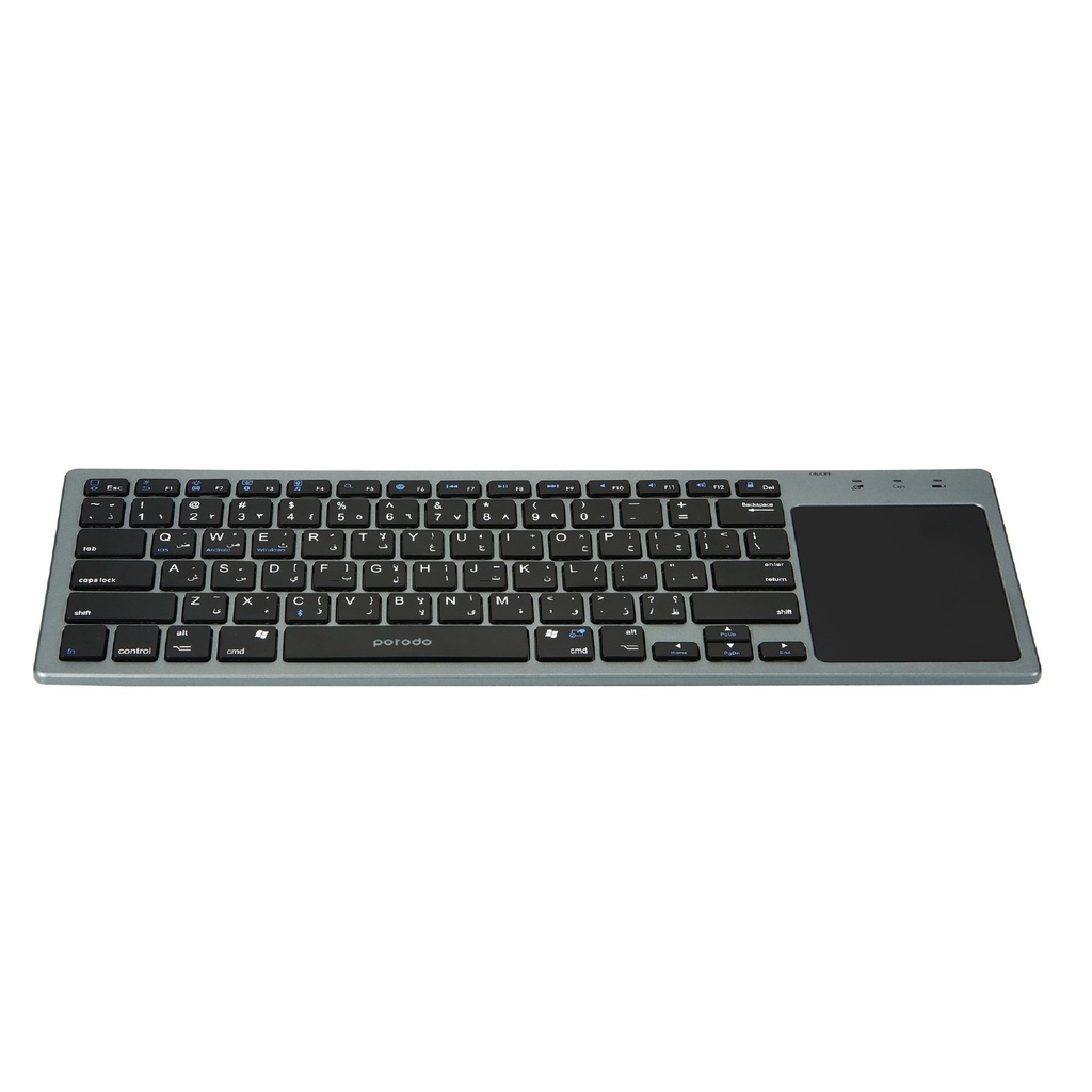 Porodo Wireless Keyboard With Touch-Pad Ultra Slim Compatible with Mac / Windows