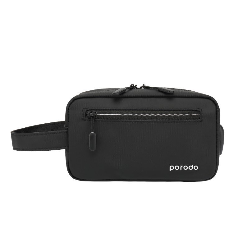 Porodo Lifestyle Multi-Compartment Storage Bag 8.2" with 2A USB Charging Outlet