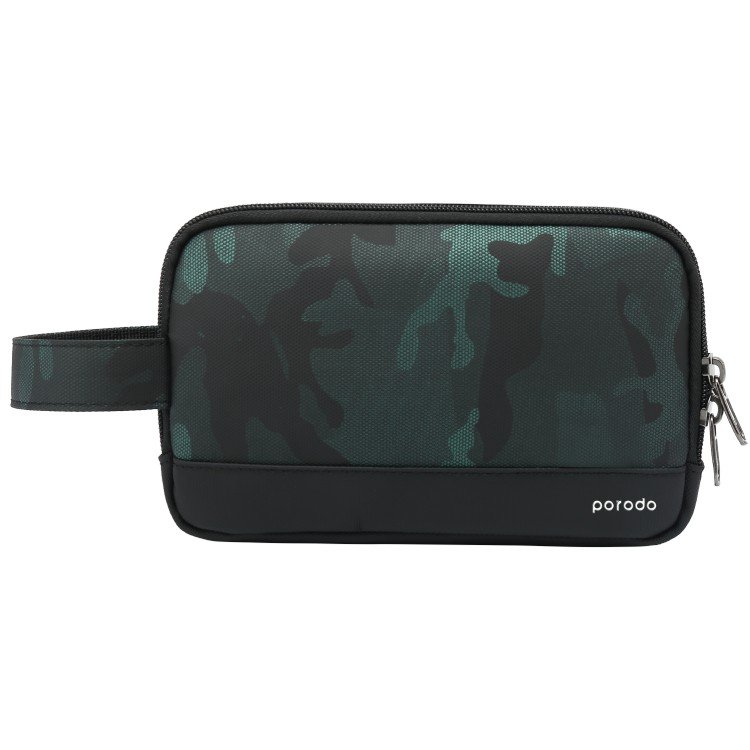 Porodo Lifestyle Multi-Compartment Camouflage Storage Bag 8.2"