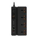 Porodo Multi-Function Socket with Phone Stand and Digital Timer