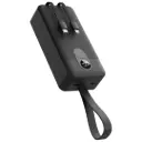 Porodo 30000mAh Power Bank with Integrated Cables - Black