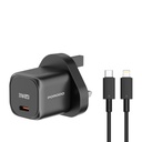 Porodo PD 20W UK Fast Charger - Black