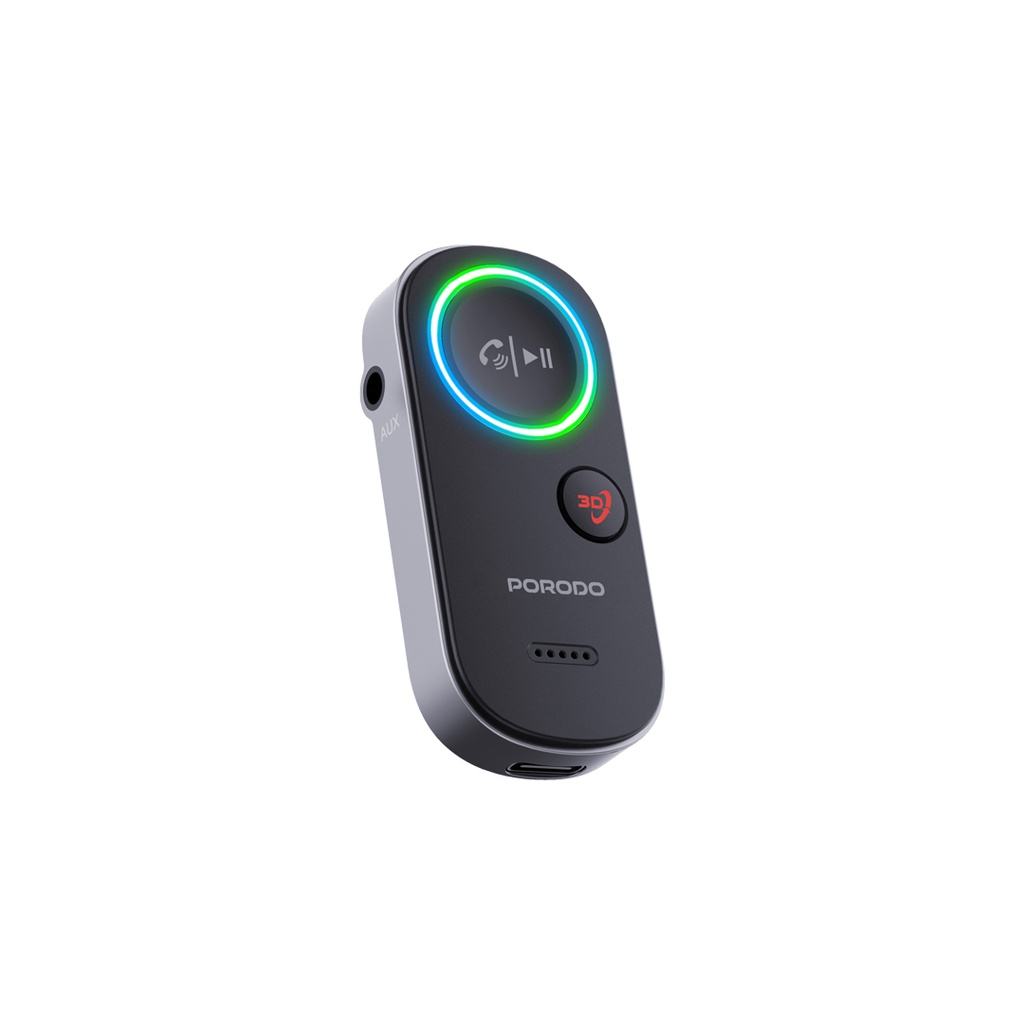 Porodo Wired to Wireless BT Audio Transmitter - Black