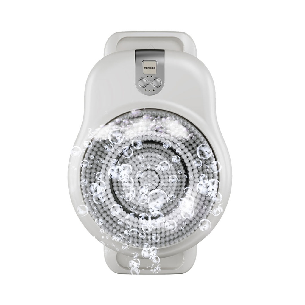 Porodo Lifestyle Wall Mounted Electric Back Scrub - White