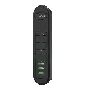 Porodo 50W Multi-Port USB Charging HUB - Black