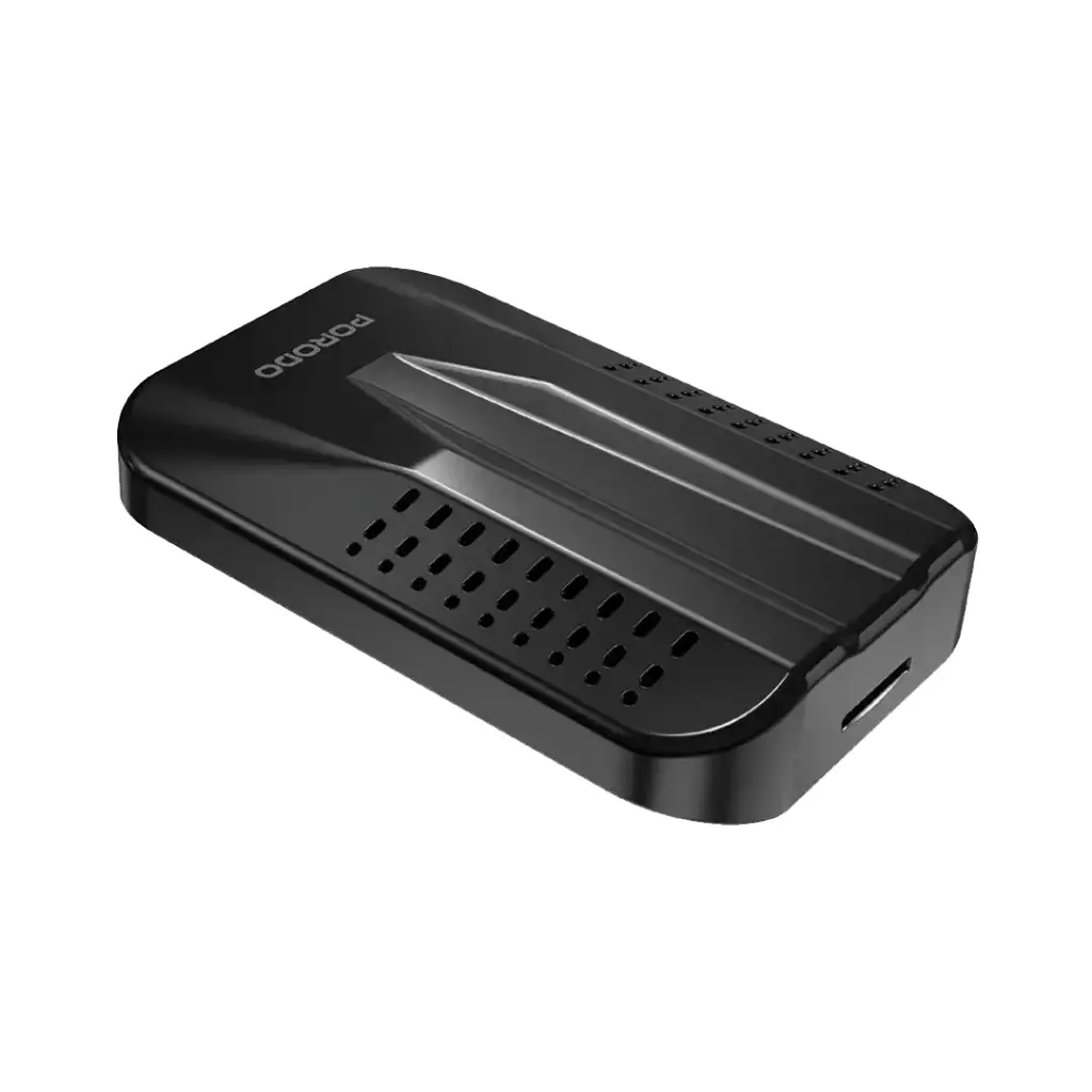 Porodo Wireless Carplay Supports Split Screen - Black