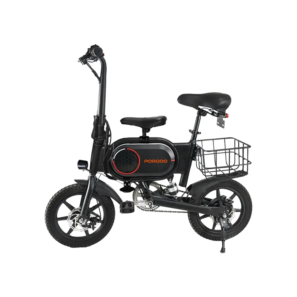 Porodo Lifestyle Folding Urban Electric Bike - Black
