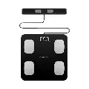 Porodo Lifestyle Precise Analysis Smart Scale - Black