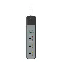 Porodo 3AC | 45W | 300W Power Strip - Black