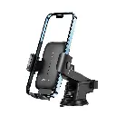 Porodo Adjustable Clamps Dash & Windshield Mount - Black