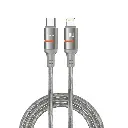 Porodo 30W Type-C to Lightning Braided Cable - Gray