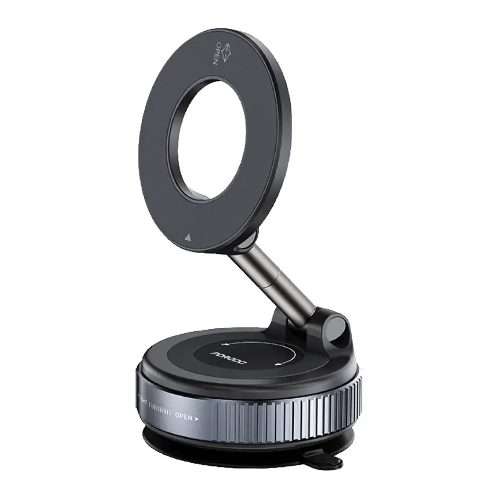 Porodo Vacuseal Rotate-Lock MagSafe Mount - Black